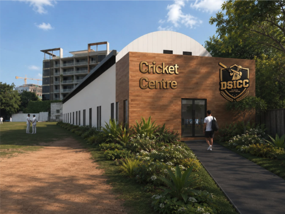 DSICC Cricket Centre building